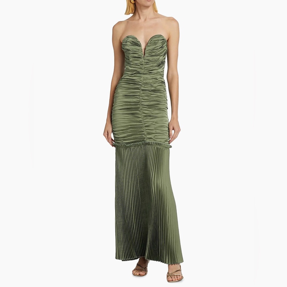 L'Idée Parlour Pleated Strapless Gown 2